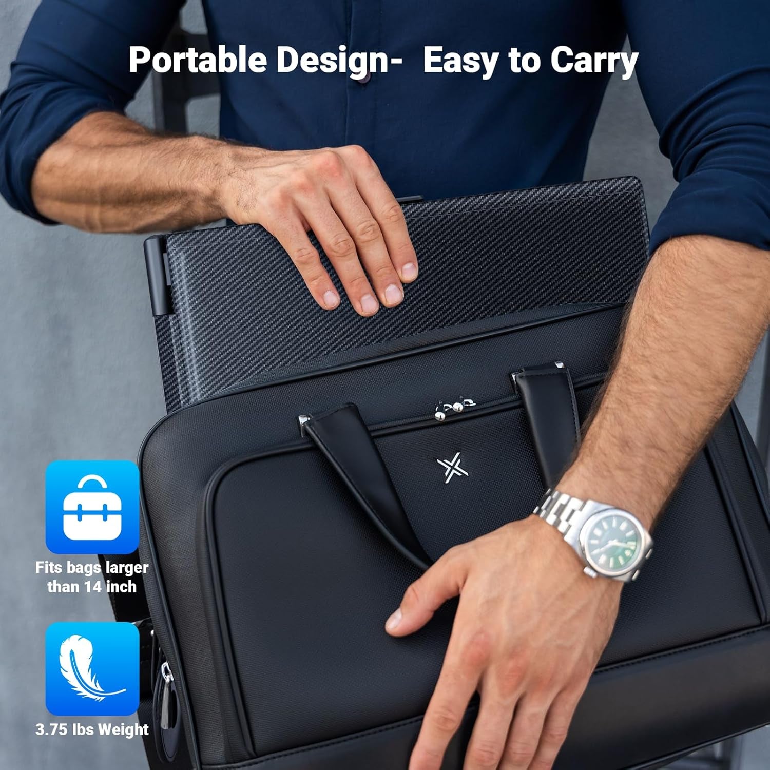 Laptop Screen Extender, 14" Triple Portable Monitor for Laptop, 1080P FHD IPS Screen Extender Monitors for 13"-17", Travel Monitor for Mac/Windows/Chrome, Built-In Speakers